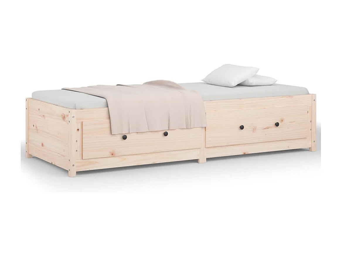 Lit de jour 90x190 cm Simple Bois de pin massif