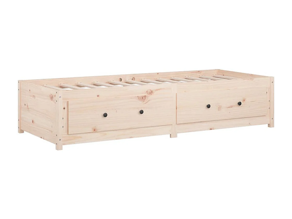 Lit de jour 90x190 cm Simple Bois de pin massif