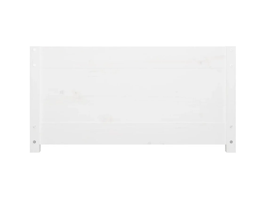 Lit de jour Blanc 90x200 cm Bois de pin massif