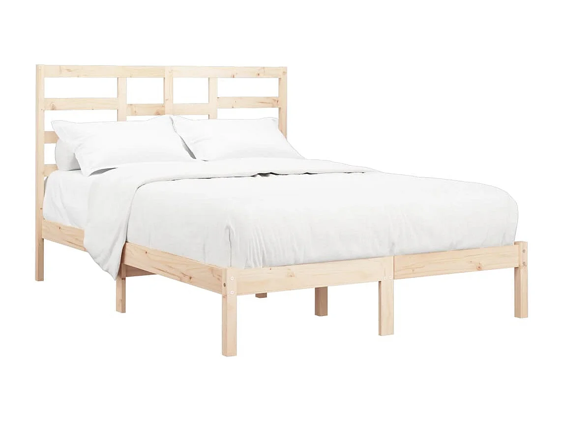 Estrutura de cama 120x200 cm madeira maciça