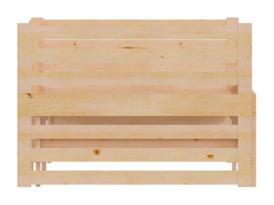 Sofá cama extraíble madera maciza de pino 2x(90x200) cm