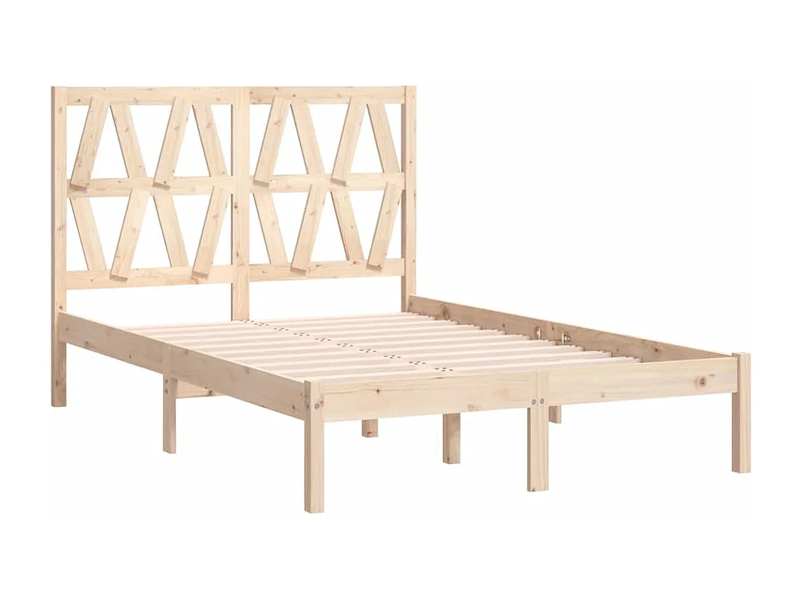 Estructura de cama madera maciza de pino 120x200 cm