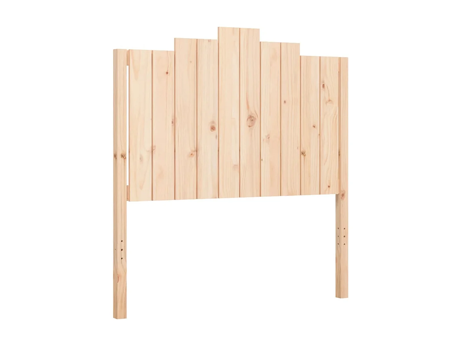 Estrutura de cama com cabeceira 100x200 cm madeira maciça