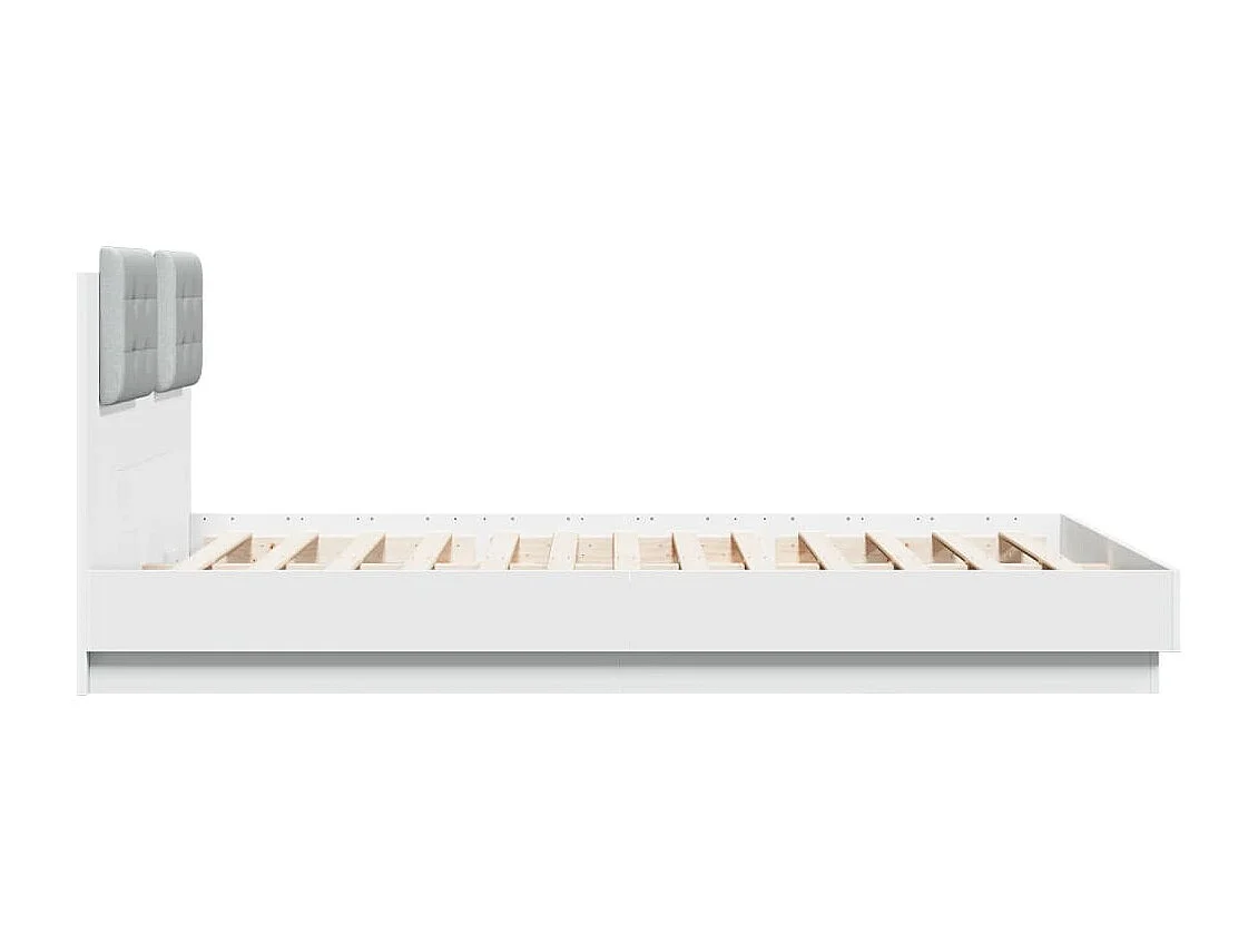 Estrutura cama c/ cabeceira 120x200 cm derivados madeira branco