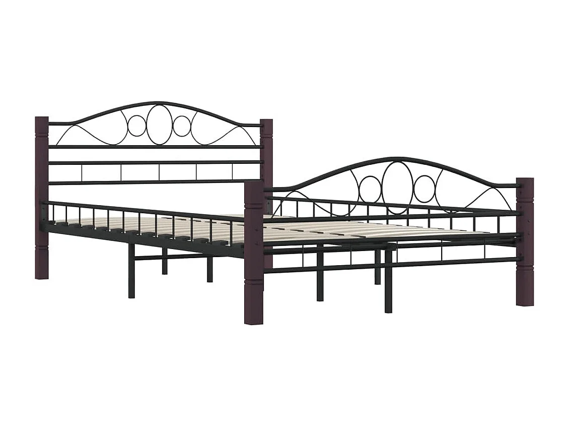Estrutura de cama 120x200 cm metal preto