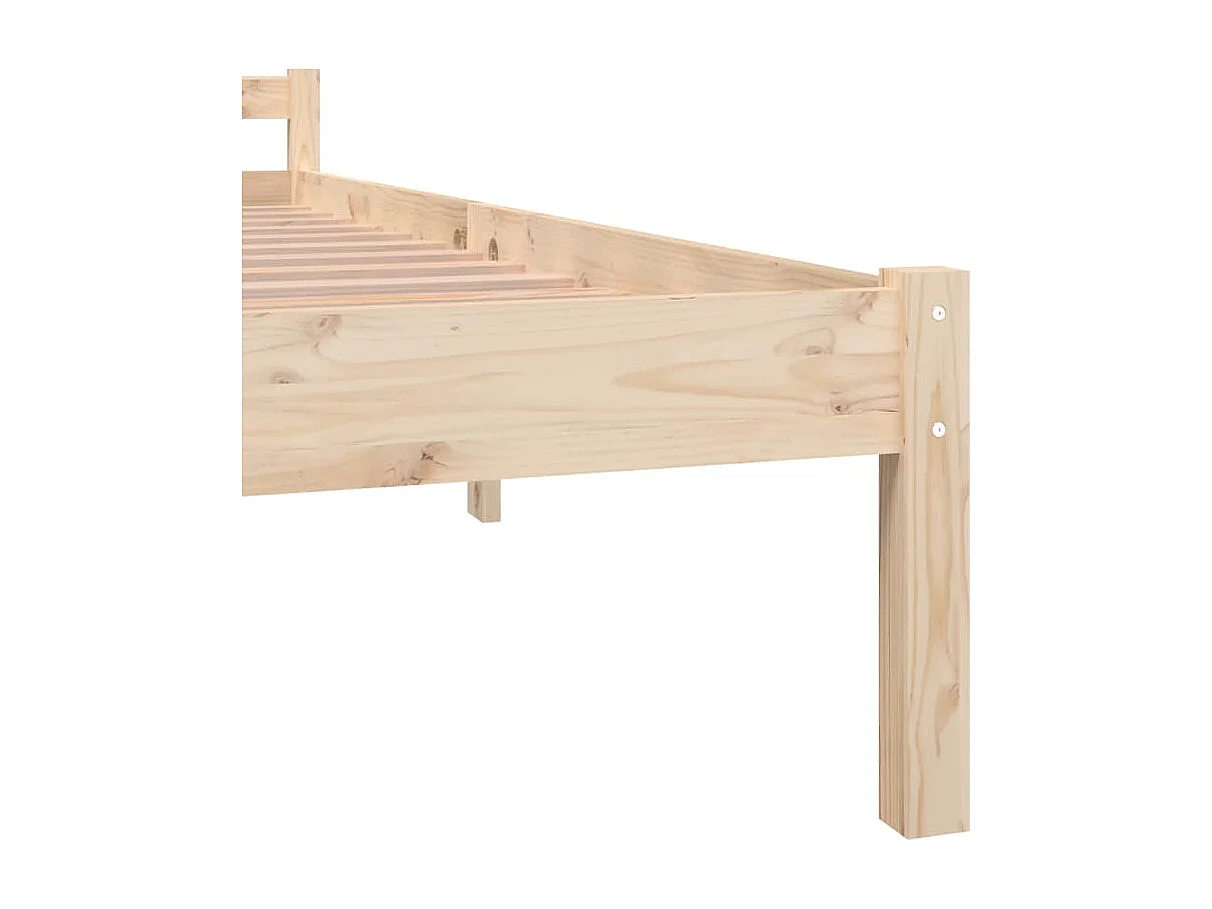 Cadre de lit Bois de pin massif 180x200 cm Super King