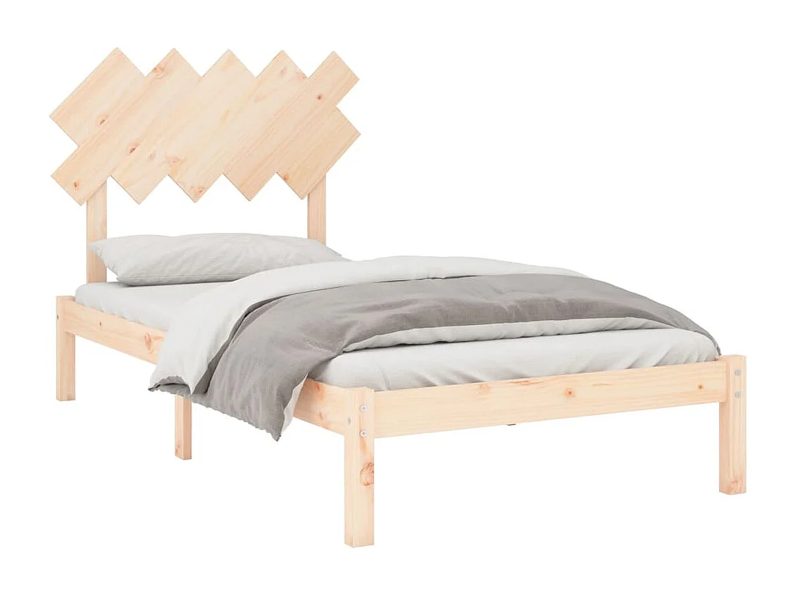 Estrutura de cama 100x200 cm madeira maciça