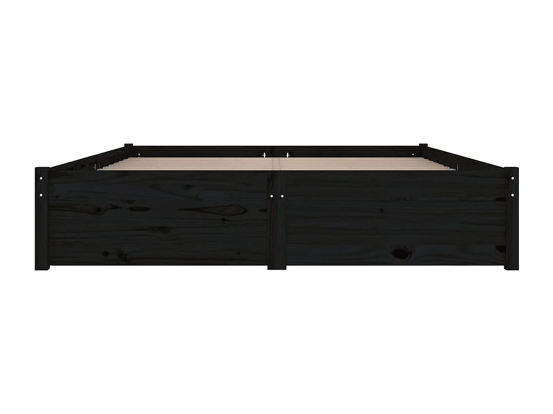 Estrutura de cama c/ gavetas 140x190 cm preto