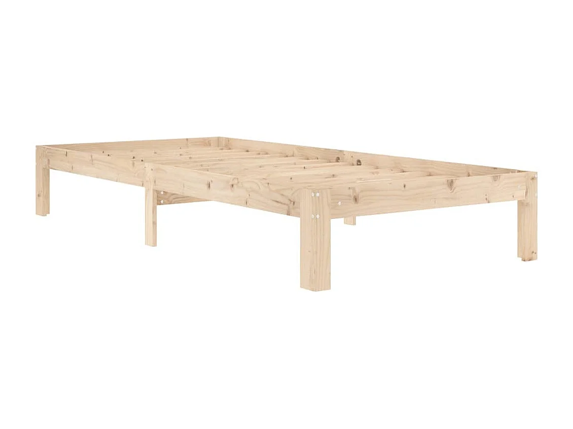 Cadre de lit Bois de pin massif 90x200 cm