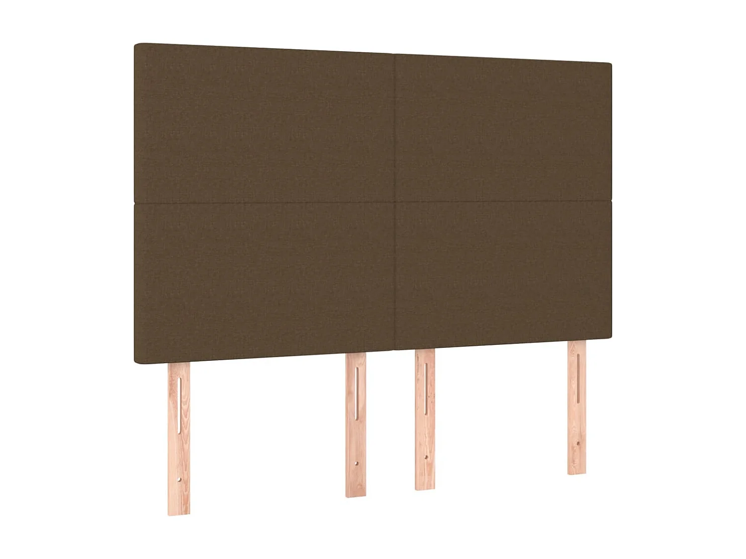 Lit à sommier tapissier avec matelas Marron foncé 140x200 cm