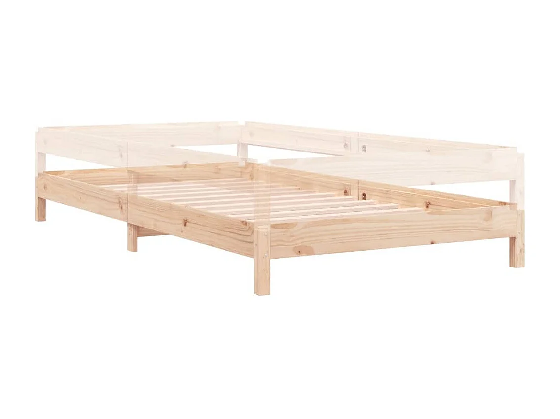 Lit empilable 100x200 cm Bois de pin massif