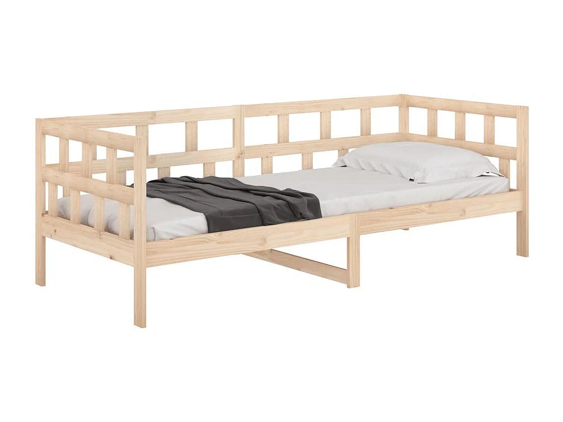 Lit de jour Bois massif de pin 90x200 cm