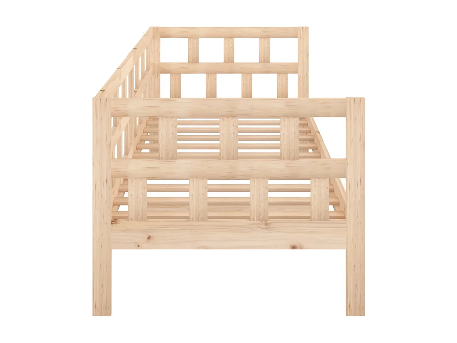 Lit de jour Bois massif de pin 90x200 cm