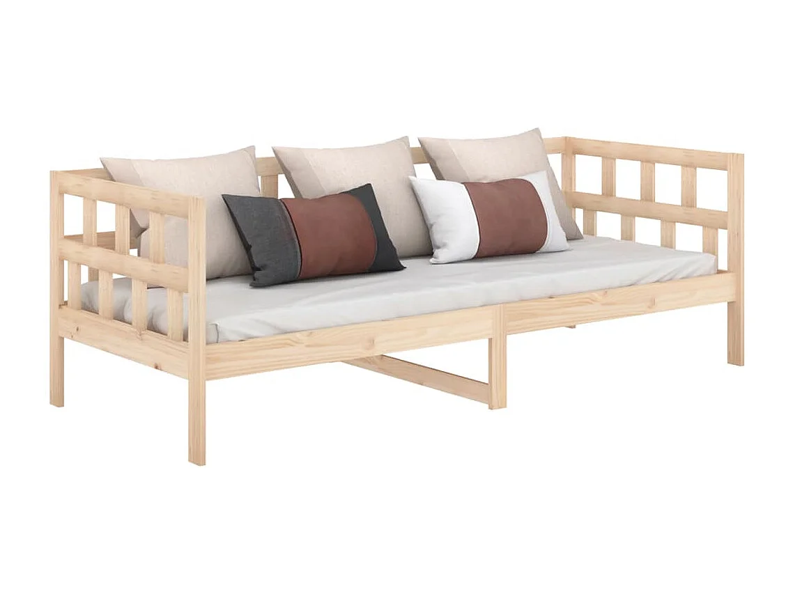 Sofá cama de madera maciza de pino 90x200 cm