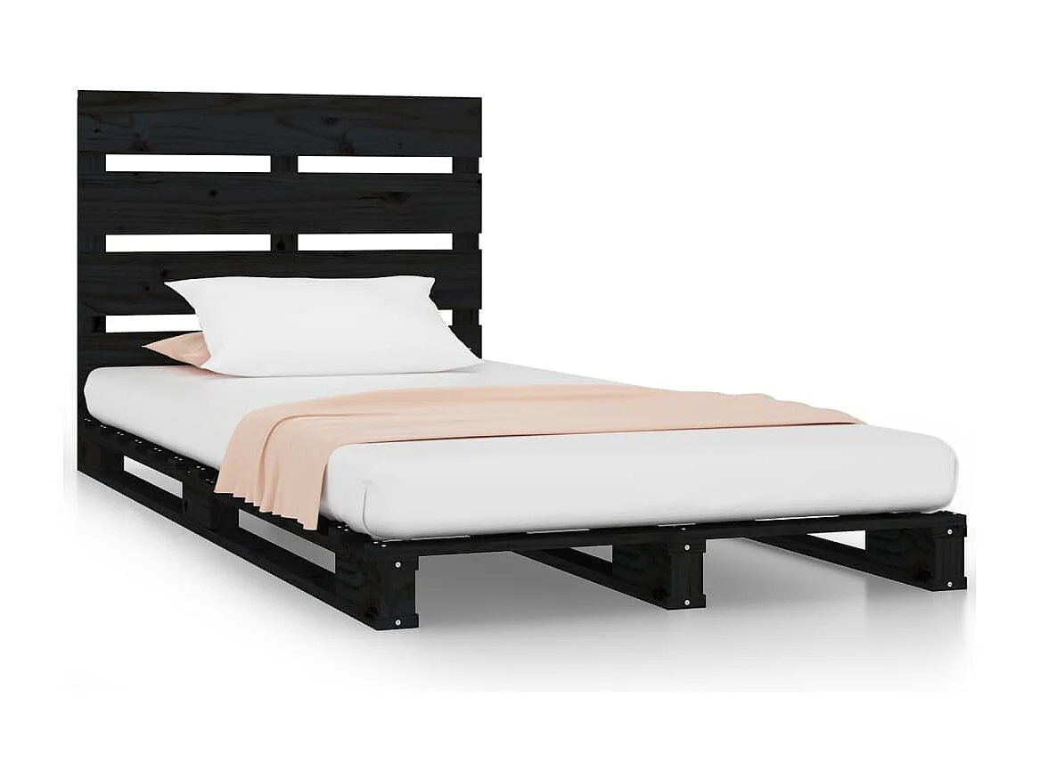 Estrutura cama pequena de solteiro 75x190 cm pinho maciço