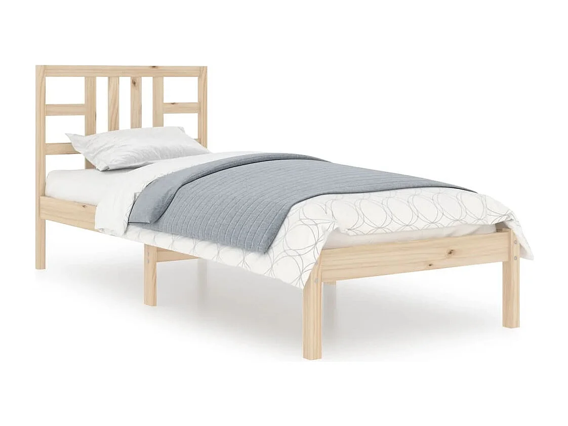 Cadre de lit Bois massif 100x200 cm