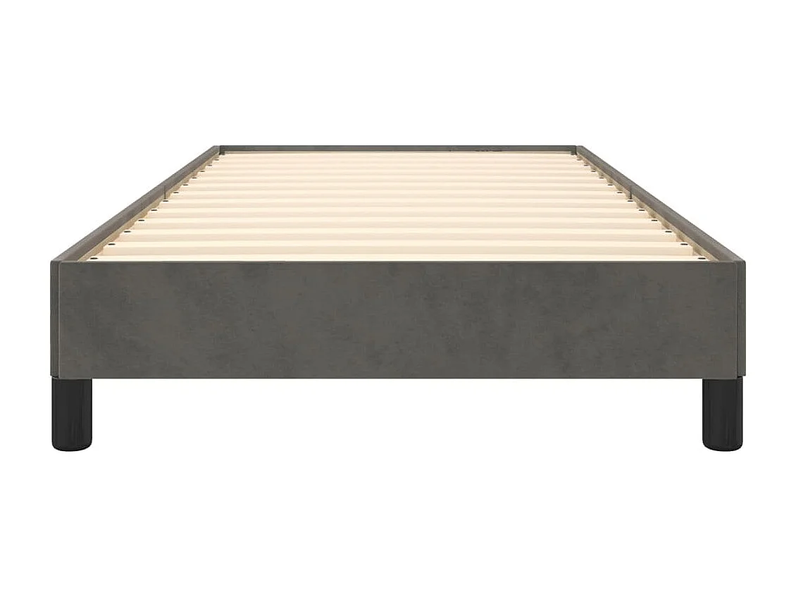 Cadre de lit Gris foncé 100 x 200 cm Velours
