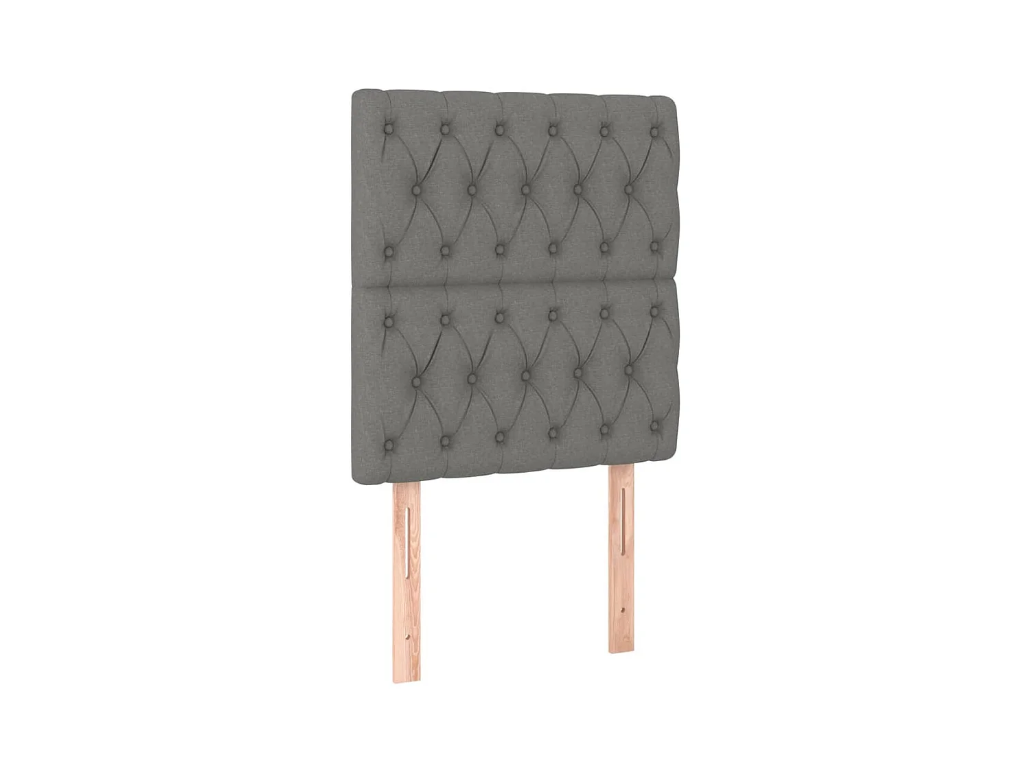 Cama com molas/colchão 80x200 cm tecido cinzento-escuro