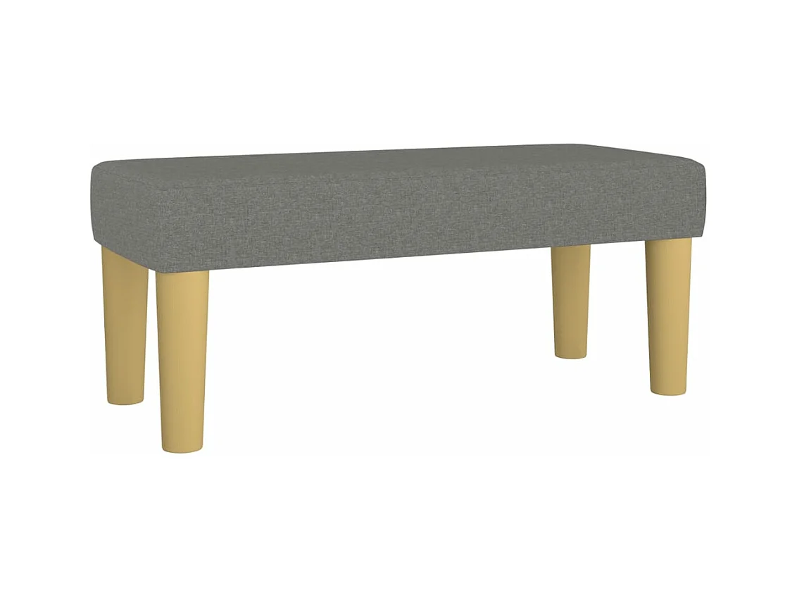 Cama com molas/colchão 80x200 cm tecido cinzento-escuro