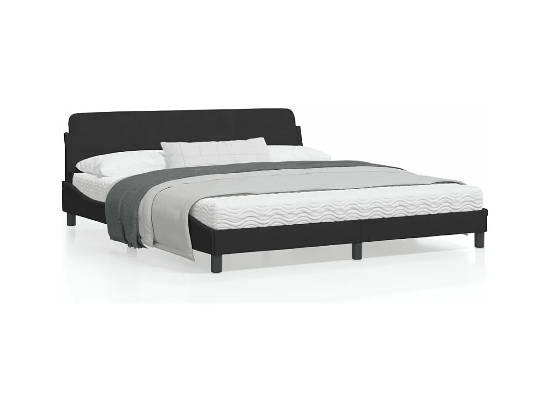 Bedframe "Dover" 180x200 cm fluweel zwart