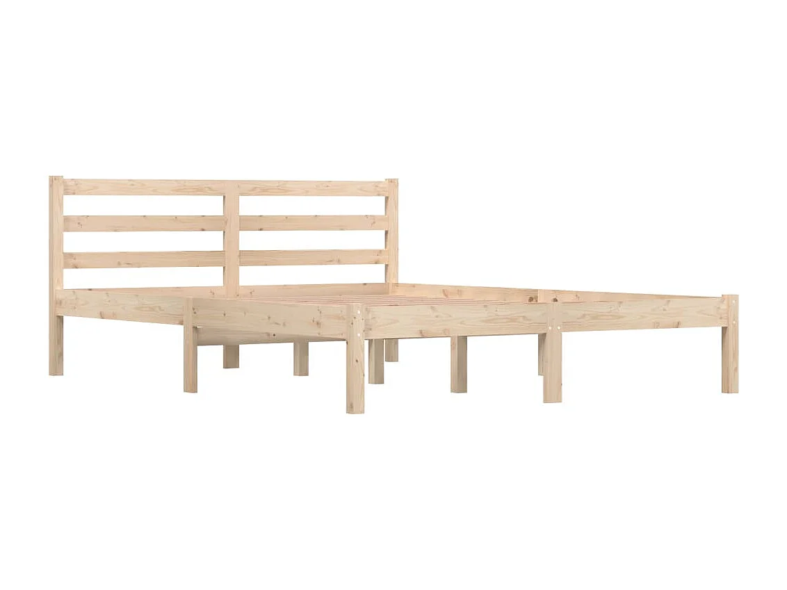 Estrutura de cama pequena casal 120x190 cm pinho maciço