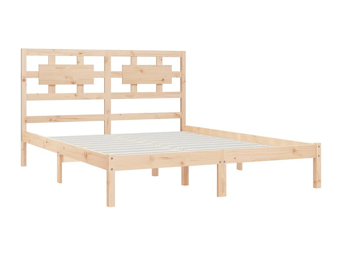 Cadre de lit Bois de pin massif 150x200 cm Très grand