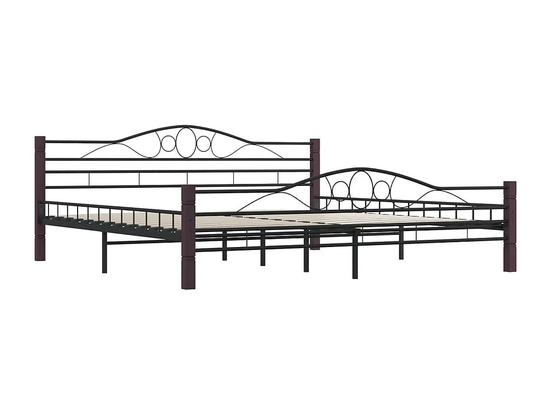 Cadre de lit Noir Métal 180 x 200 cm