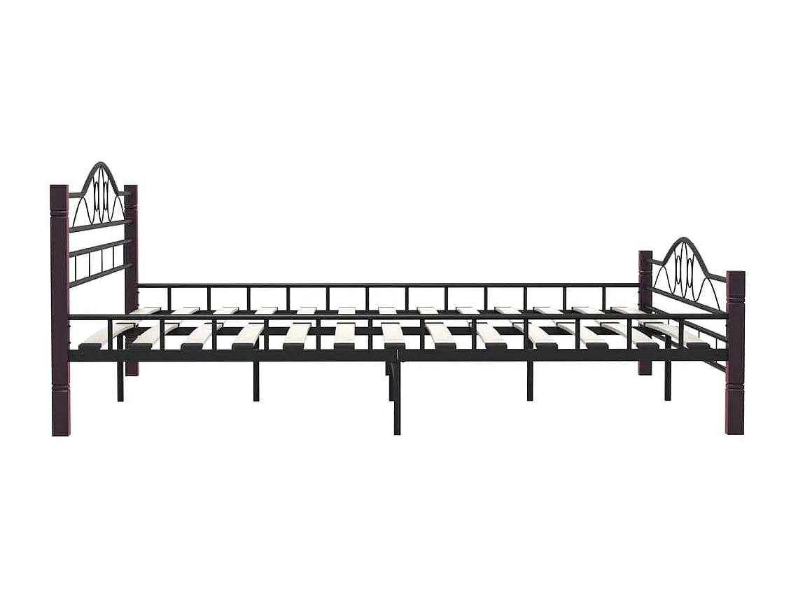 Cadre de lit Noir Métal 180 x 200 cm