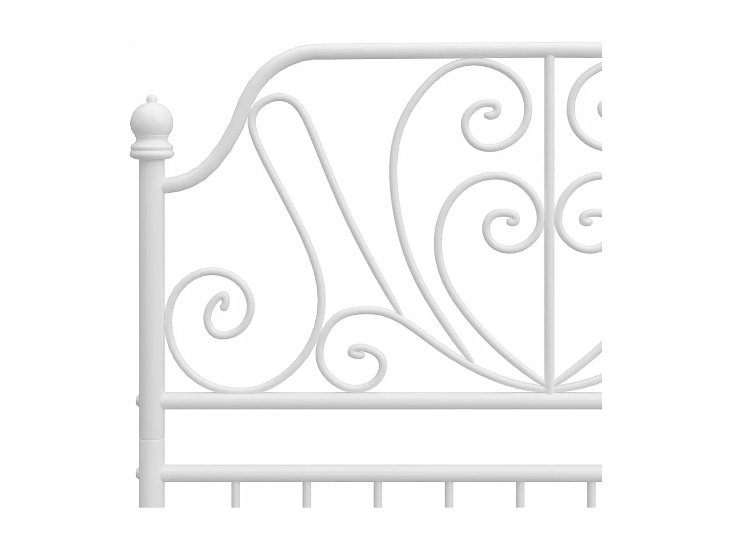 Estrutura de cama metal 90x200 cm branco