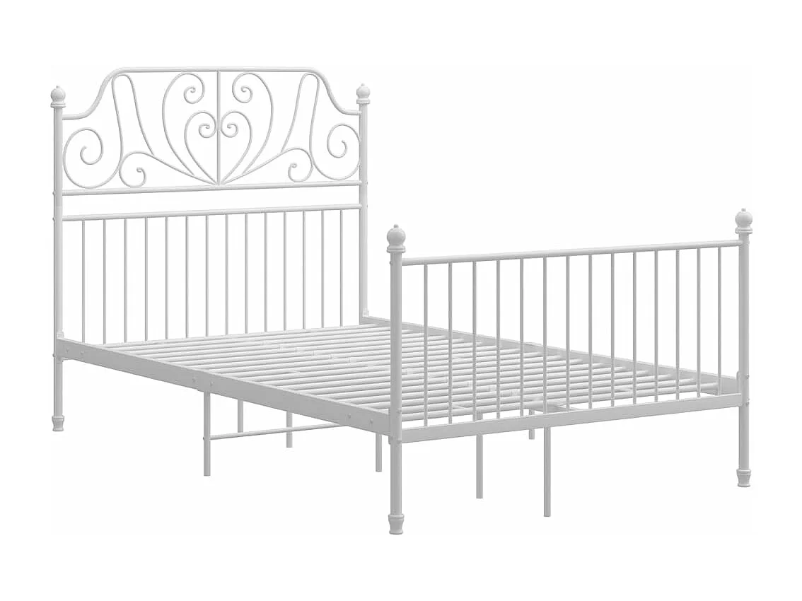 Estrutura de cama 120x200 cm metal branco