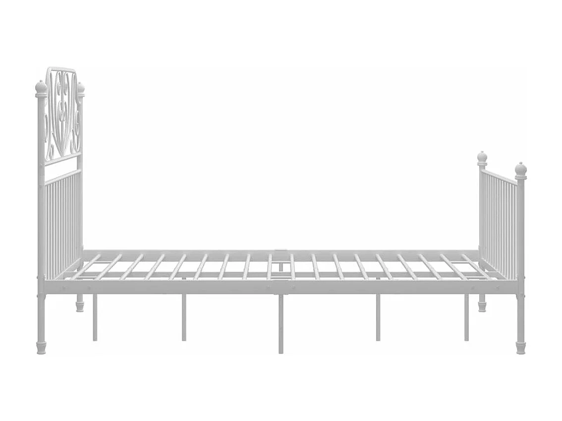 Estrutura de cama 120x200 cm metal branco