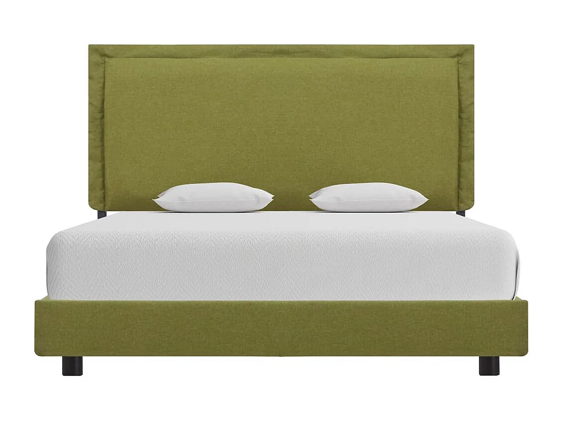 Estrutura de cama 140x200 cm tecido verde