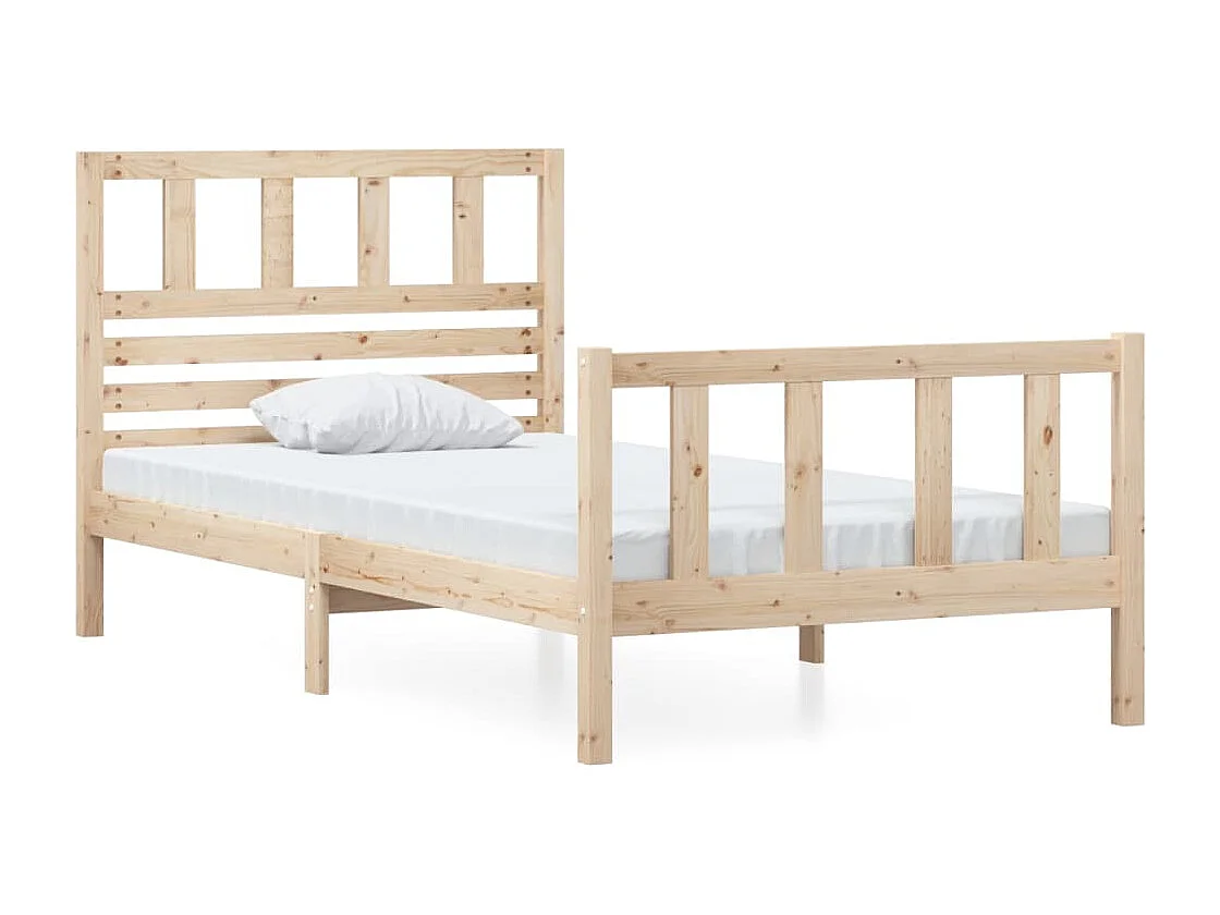 Estrutura de cama 90 x 200 cm madeira maciça