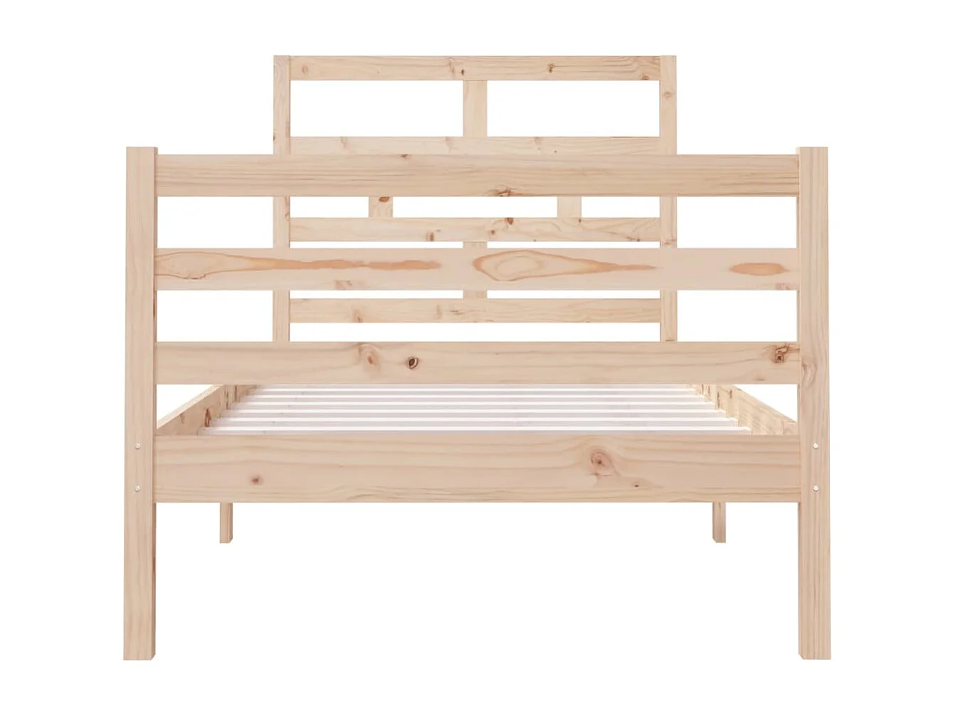 Cadre de lit Bois massif 90x190 cm Simple