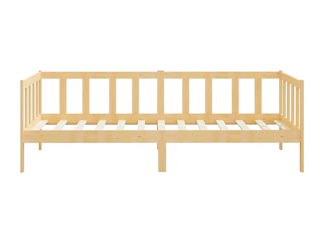 Lit Bois de pin massif 90x200 cm