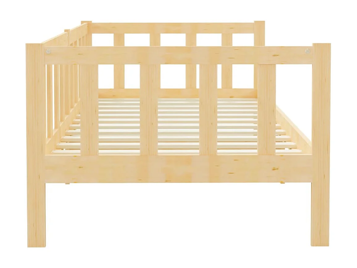 Sofá-cama 90x200 cm madeira de pinho maciça