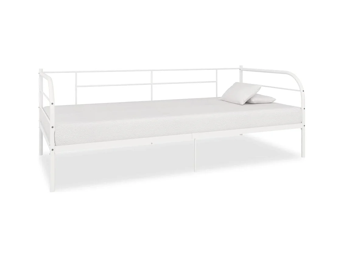 Estrutura sofá-cama 90x200 cm metal branco