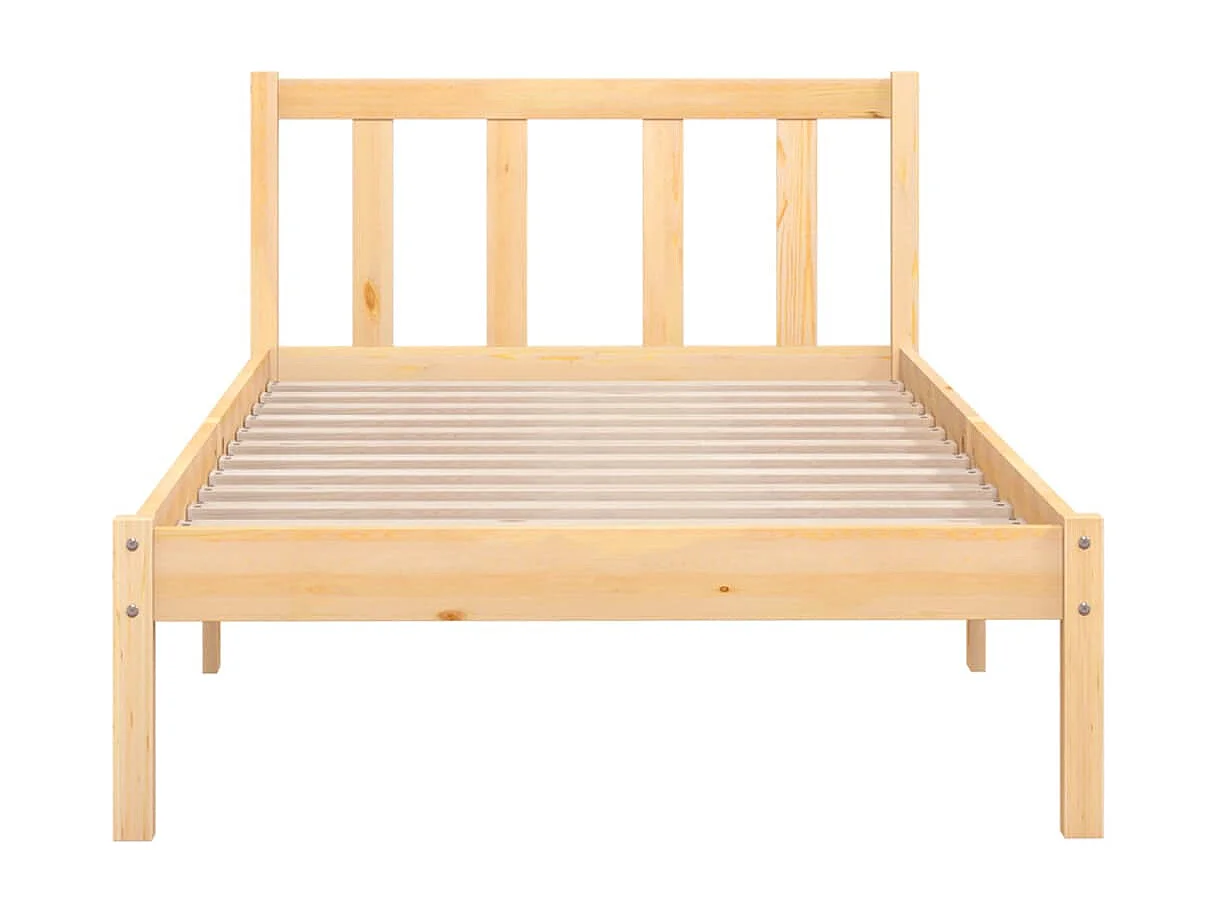 Cadre de lit Bois de pin massif 90x190 cm Simple