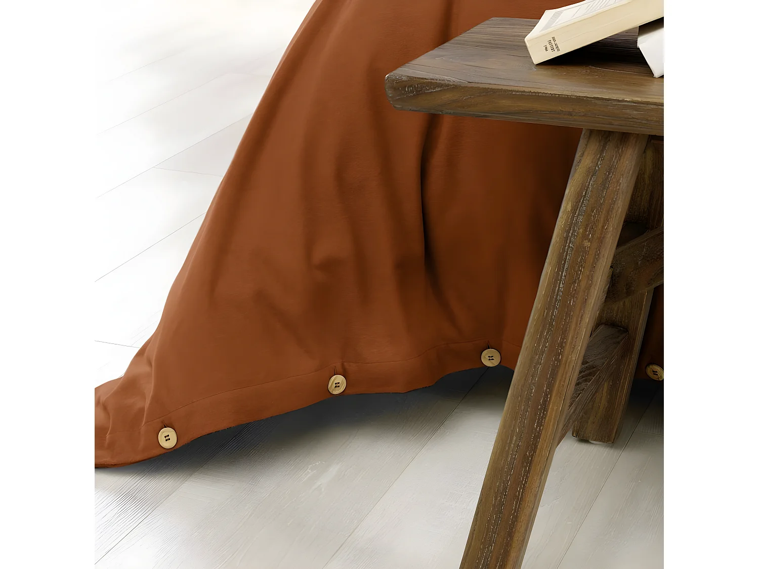 Housse de couette 140x200 Flanelle de Coton Tomette