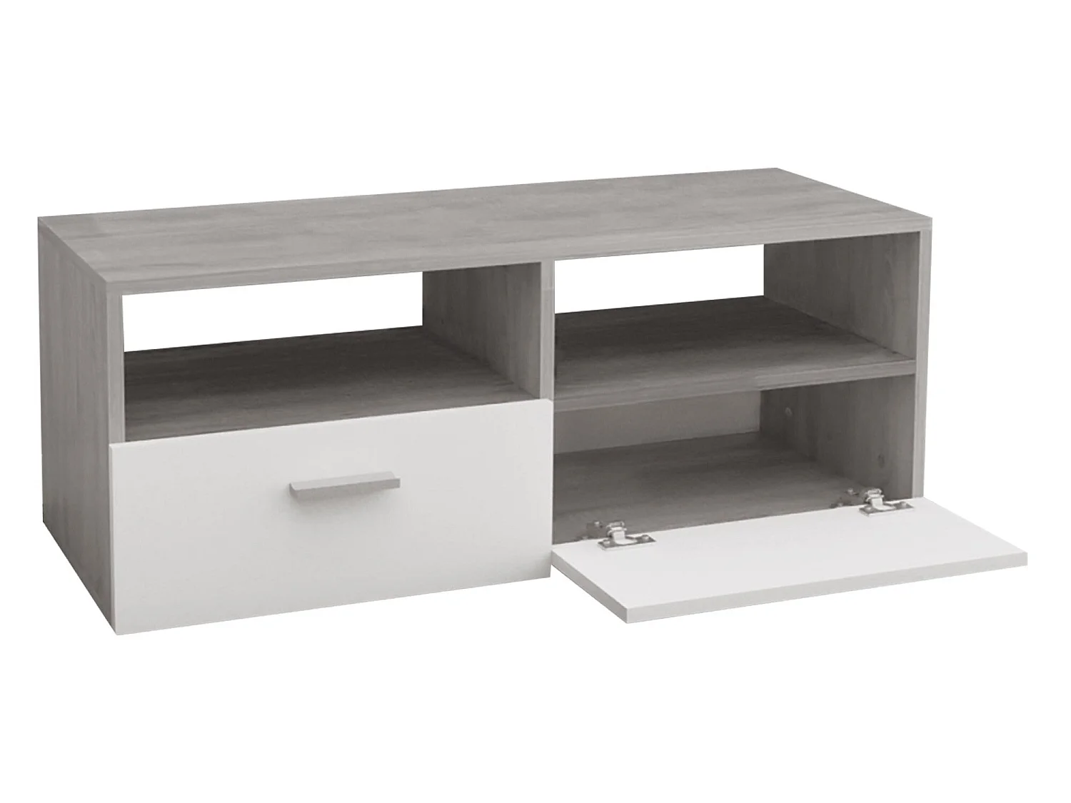 Meuble bas TV en agglomeré MDF buffet matériel montage 95x36x35 cm ML-DESIGN