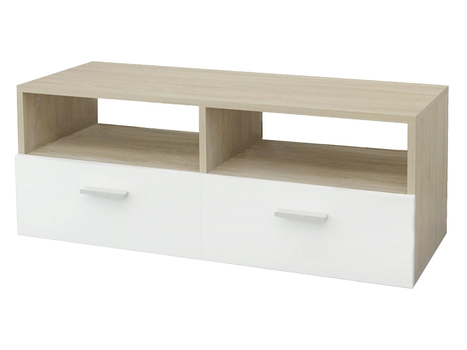 Meuble bas TV en agglomeré MDF buffet matériel montage 95x36x35 cm ML-DESIGN