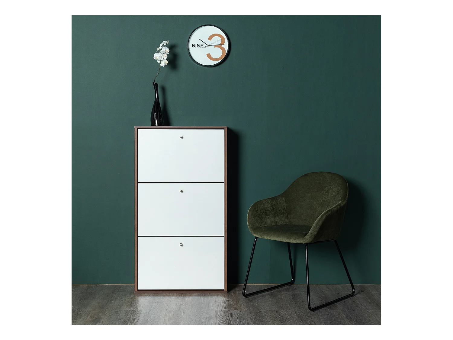 Meuble de rangement a chaussure 18 paires armoire étagère grande capacité pour entree JORDI