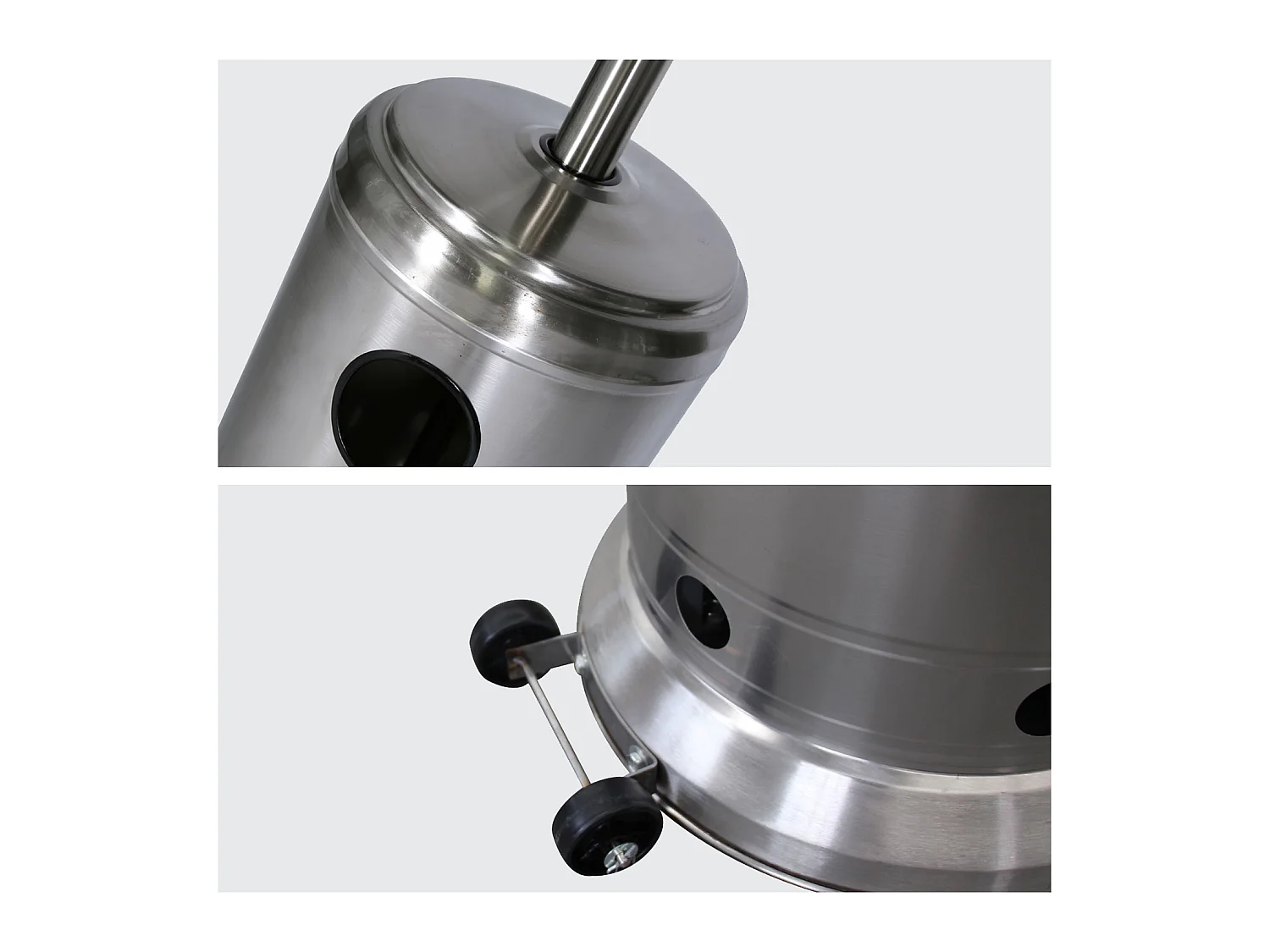 Estufa de gas OSLO para exterior acero inoxidable + funda