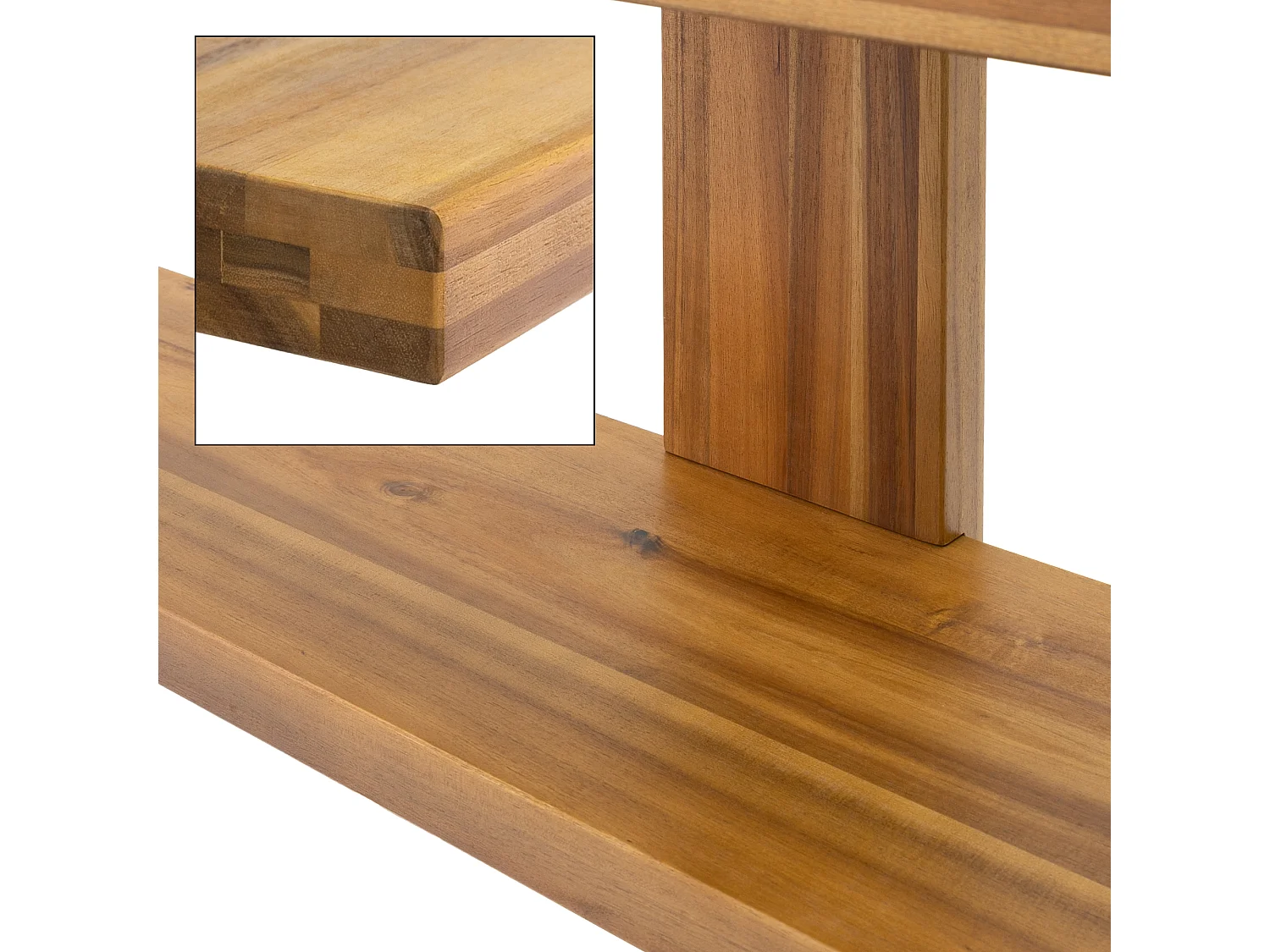 Etagère murale suspendue étagère bibliothèque 4 niveaux ML-DESIGN