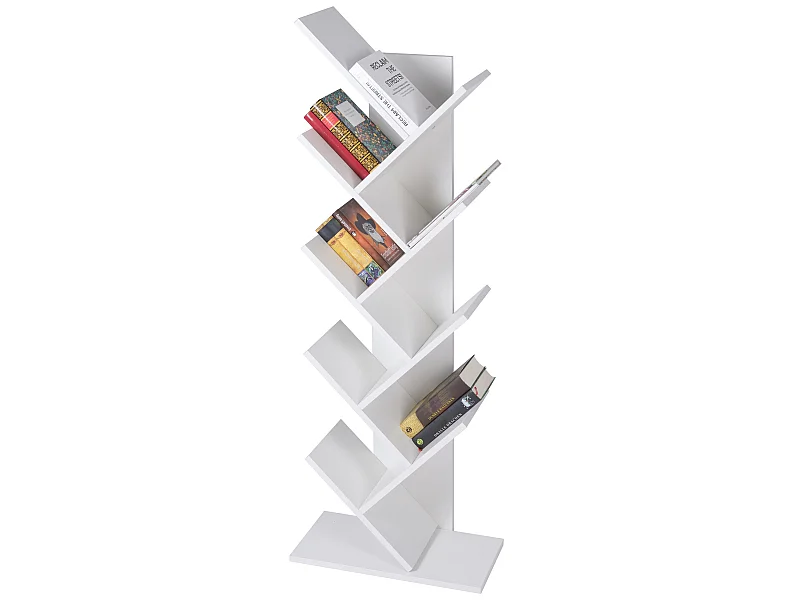 Libreria a 8 livelli in legno melaminico con ripiano ML-DESIGN