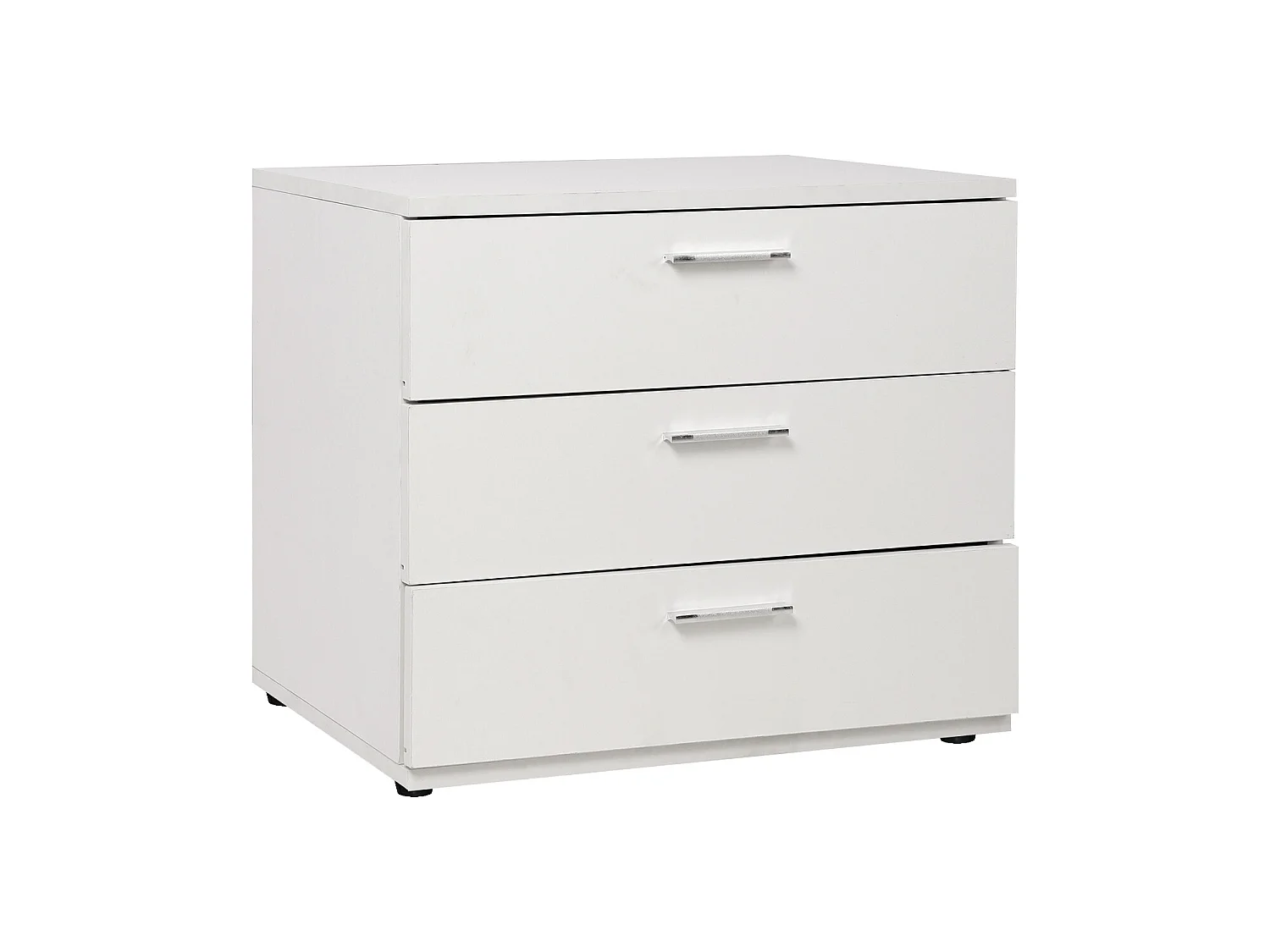 Table de nuit d'appoint moderne avec 3 tiroirs rangement 53x45x38 cm ML-DESIGN