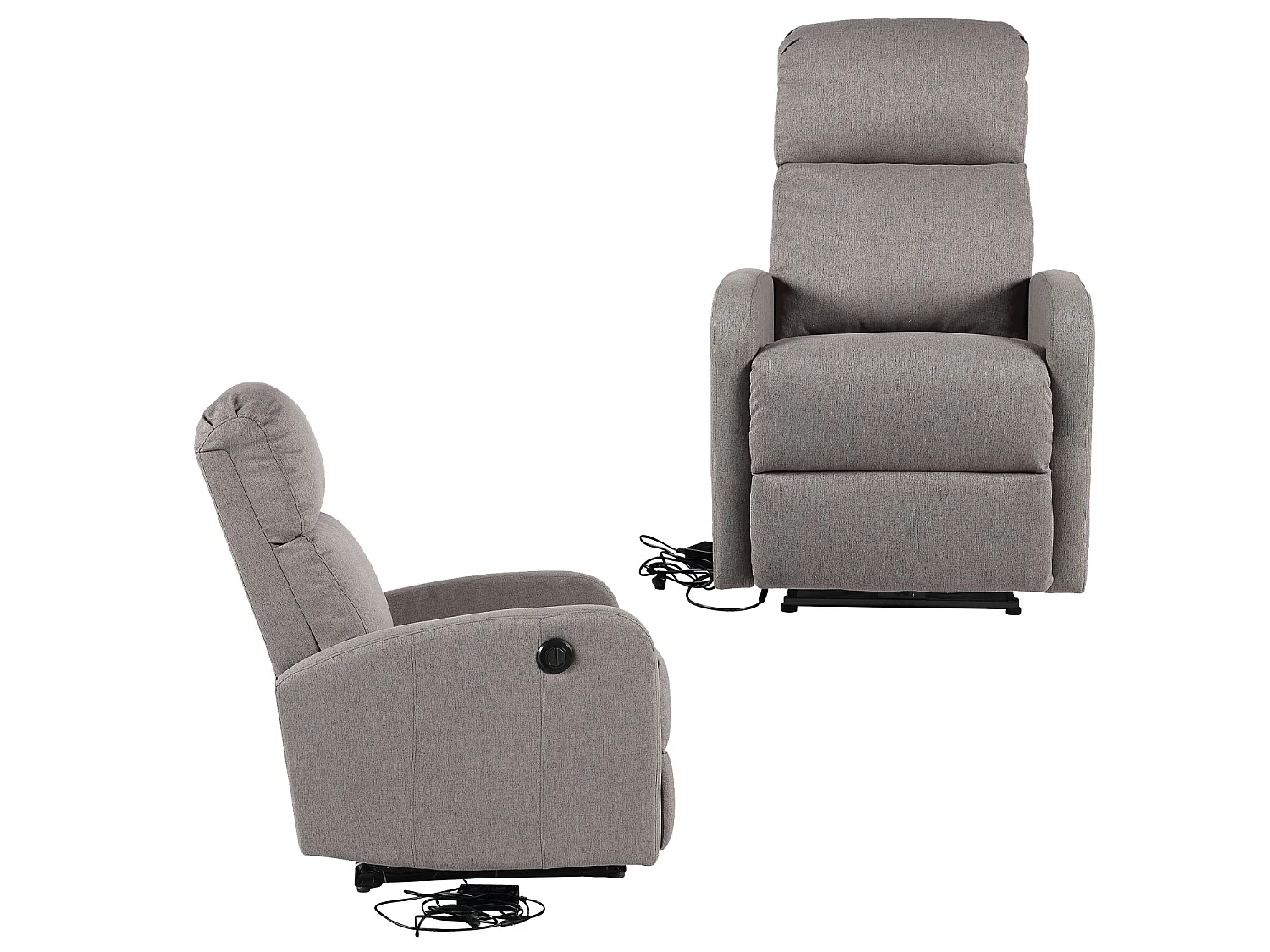 Fauteuil électrique inclinable RELAX gris - HAPPY GARDEN