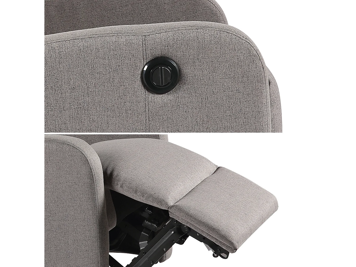 Fauteuil électrique inclinable RELAX gris - HAPPY GARDEN