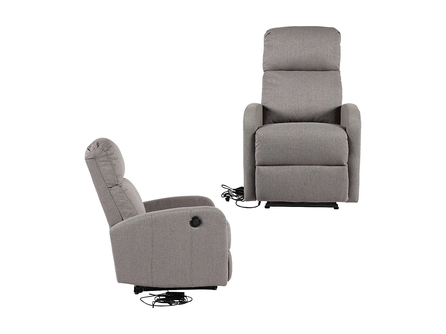 Fauteuil électrique inclinable RELAX gris - HAPPY GARDEN