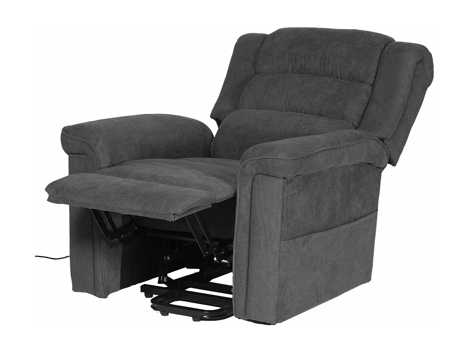 Fauteuil électrique inclinable BERNIE gris - HAPPY GARDEN
